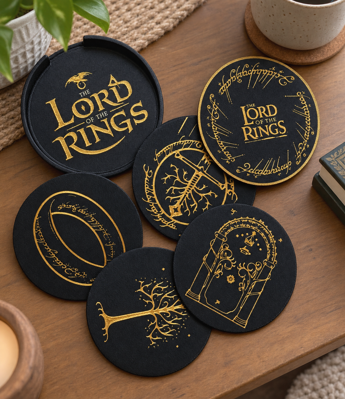 Ensemble dessous-de-verre LOTR