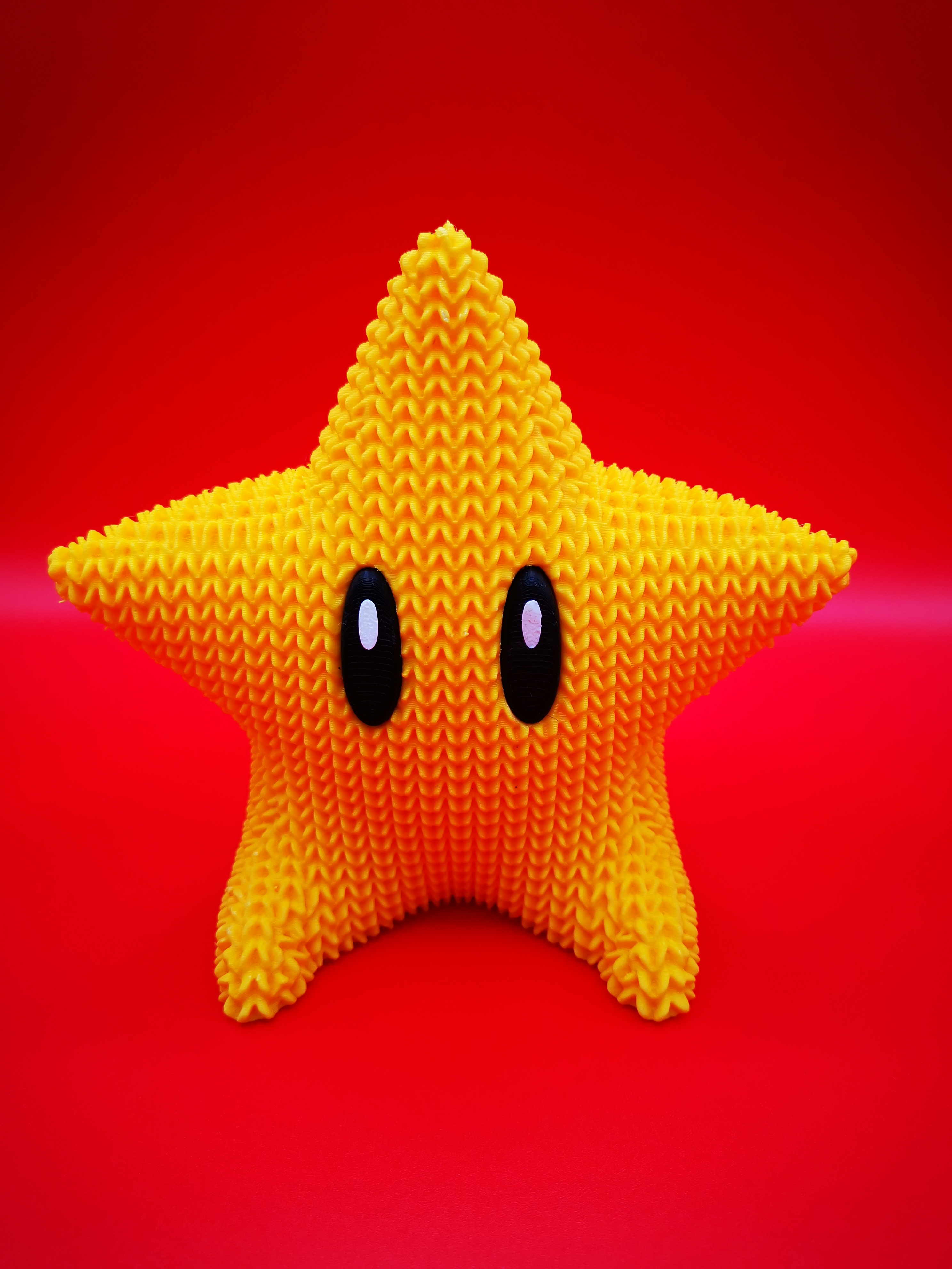 Etoile Mario effet tricot
